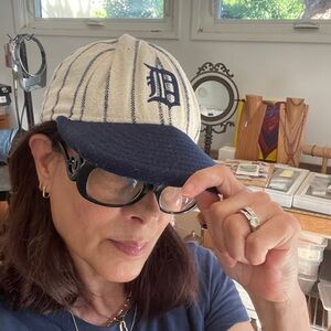 Striped Detroit Baseball Cap